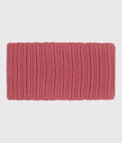 Petit Bateau Accessoires, Sonnenhüte, Caps*Baby-Schlauchschal aus Strick mit Fleece-Futter rosa ROSEWOOD