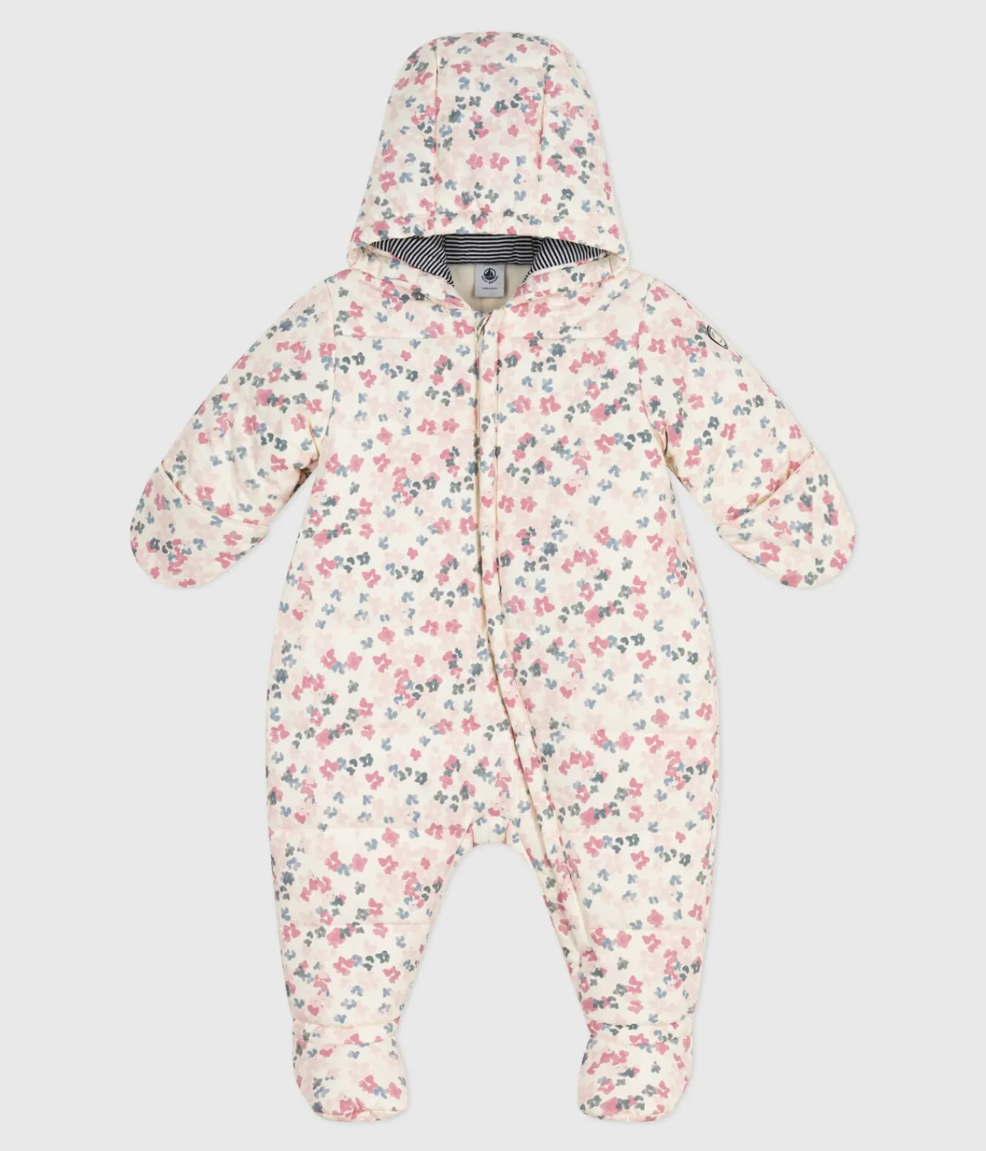 Petit Bateau Jacken, Anoraks*Baby-Schneeanzug aus Polyester MILK/ MULTICO
