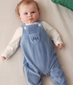 Petit Bateau Newborn|Sets, Overalls & Latzhosen*Baby-Set Latzhose aus Nicki blau BEACH