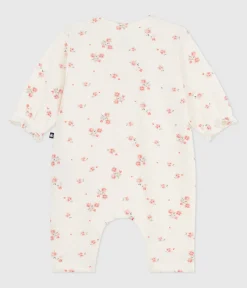 Petit Bateau Sets, Overalls & Latzhosen|Newborn*Baby-Set mit Rüschen aus Baumwolle mit Blumenmuster MILK/ MULTICO