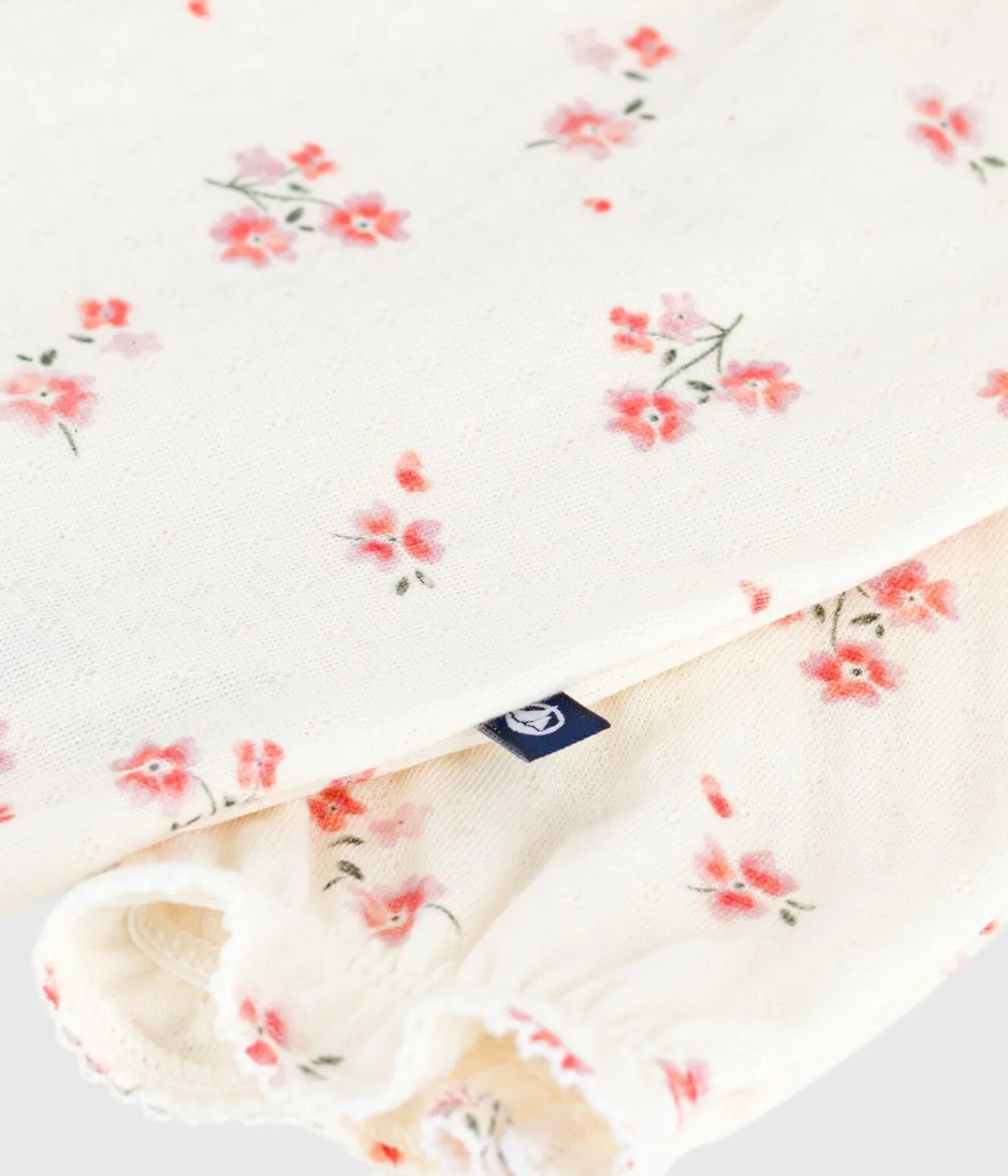 Petit Bateau Sets, Overalls & Latzhosen|Newborn*Baby-Set mit Rüschen aus Baumwolle mit Blumenmuster MILK/ MULTICO