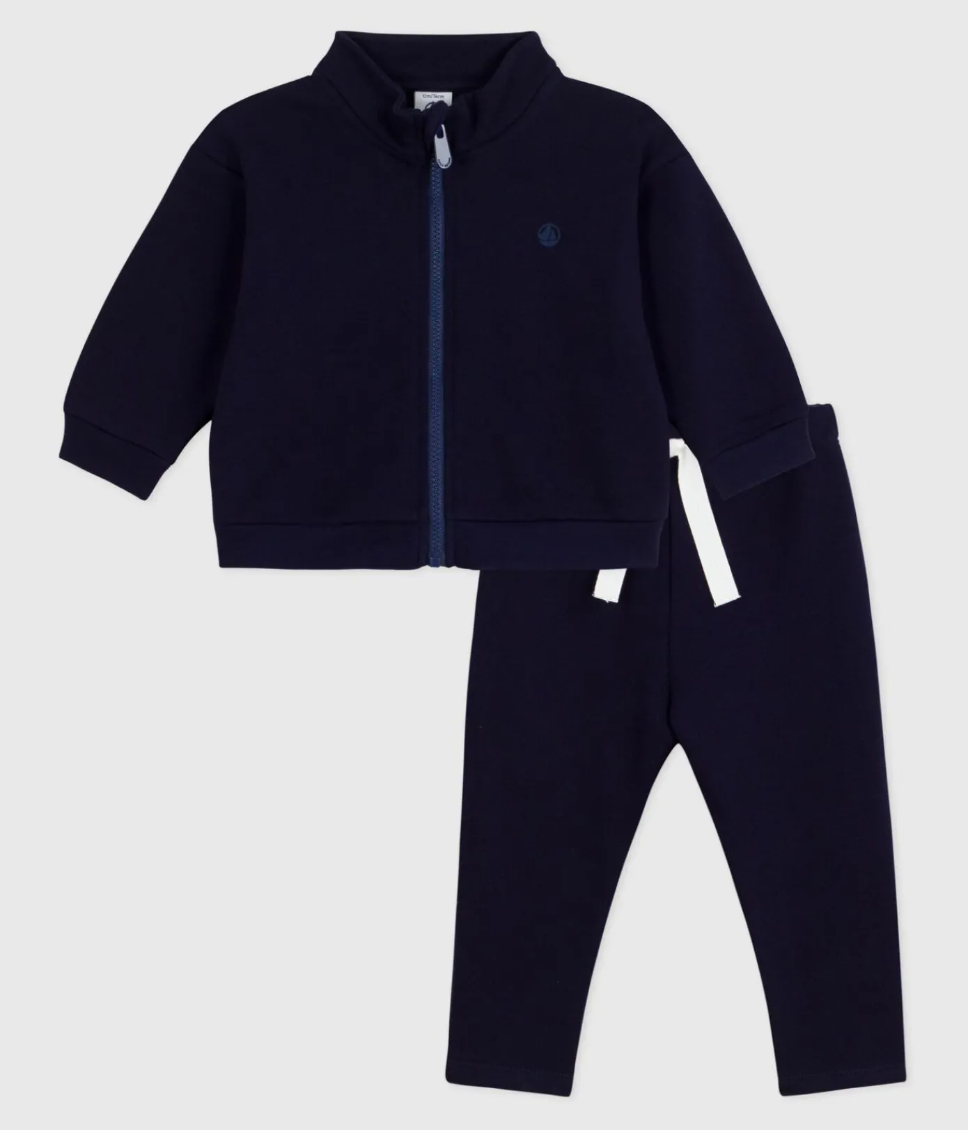 Petit Bateau Sets, Overalls & Latzhosen*Baby-Set Sweatshirt und Hose aus einfarbiger Baumwolle SOIR