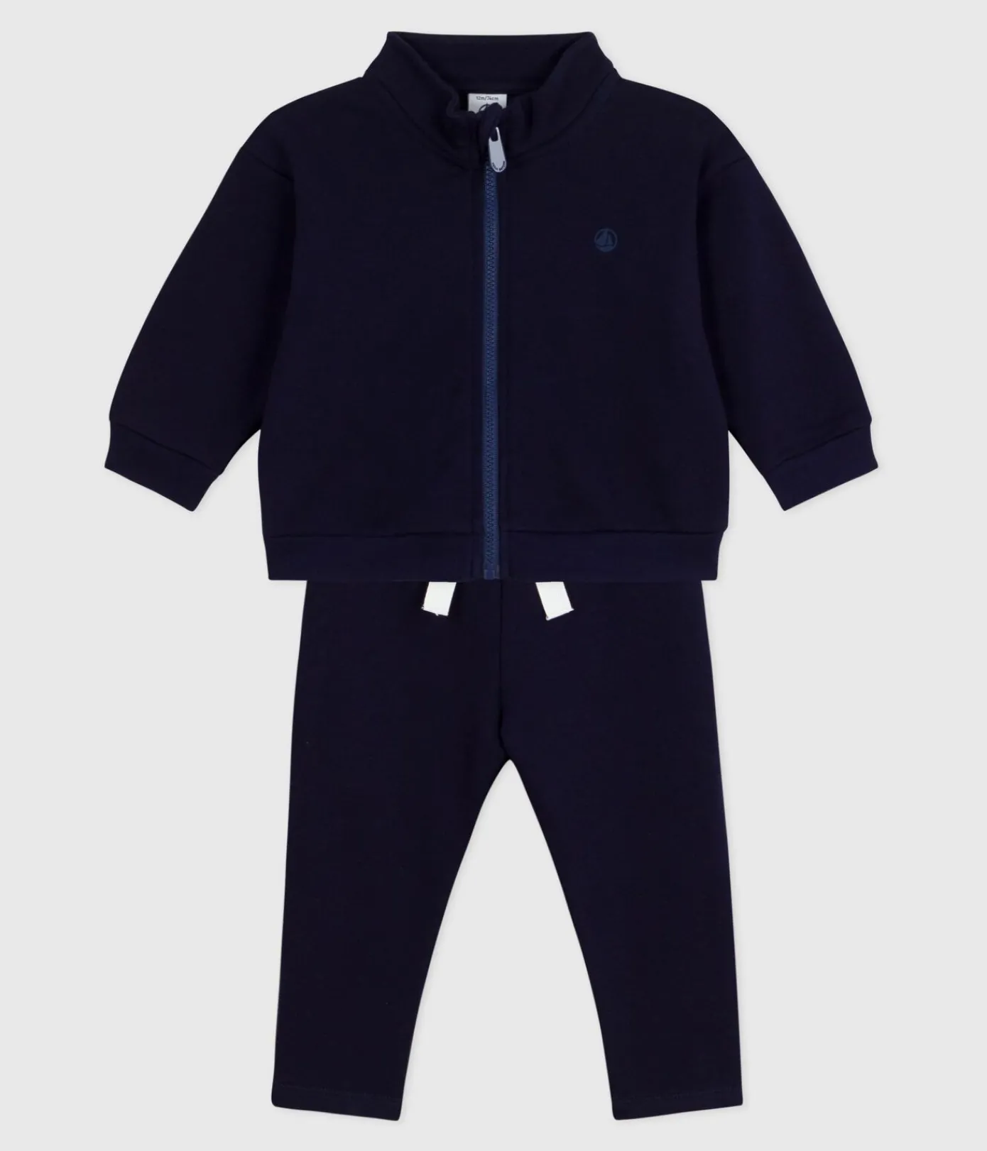Petit Bateau Sets, Overalls & Latzhosen*Baby-Set Sweatshirt und Hose aus einfarbiger Baumwolle SOIR