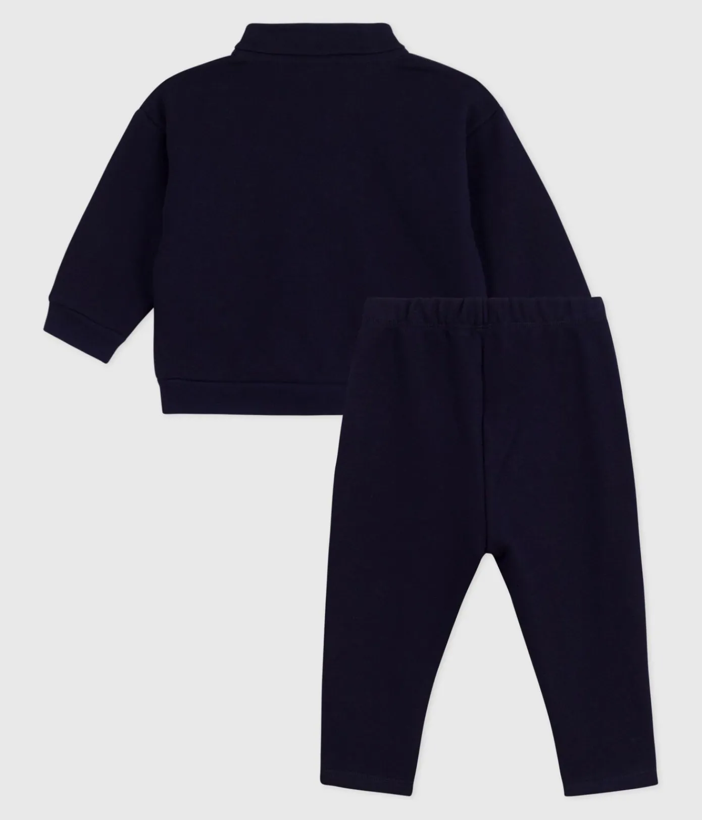 Petit Bateau Sets, Overalls & Latzhosen*Baby-Set Sweatshirt und Hose aus einfarbiger Baumwolle SOIR