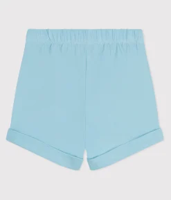 Petit Bateau Shorts, Hosen, Leggings*Baby-Shorts aus einfarbiger Baumwolle blau AQUATIC