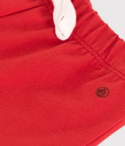 Petit Bateau Shorts, Hosen, Leggings*Baby-Shorts aus einfarbiger Baumwolle ROT AURORA