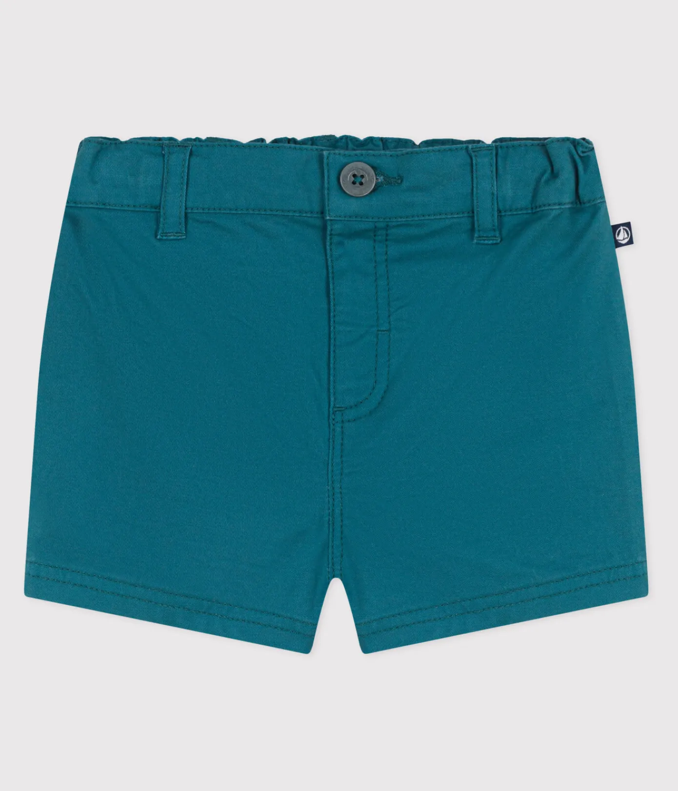 Petit Bateau Shorts, Hosen, Leggings*Baby-Shorts aus einfarbigem Sergestoff grün DRAGONFLY