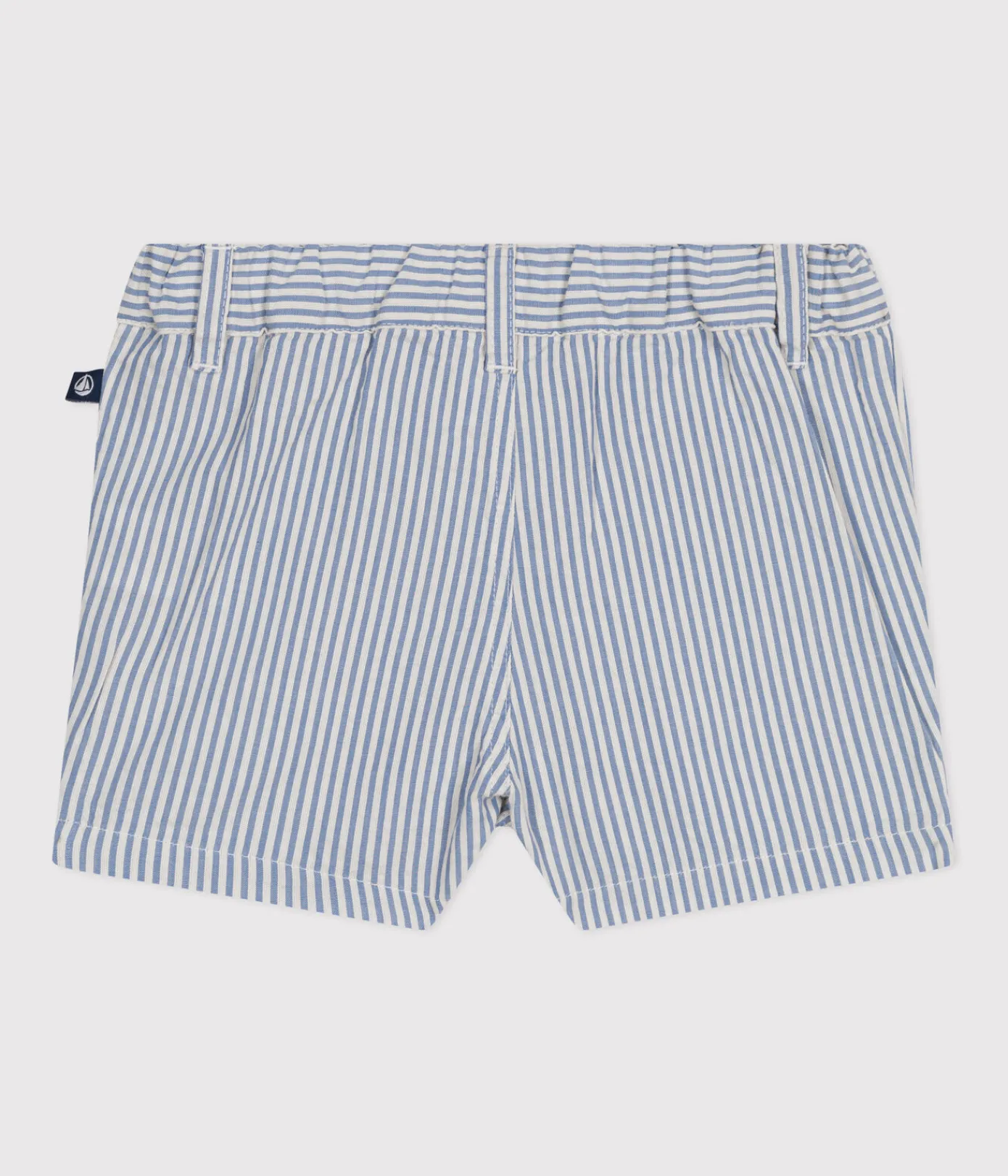 Petit Bateau Shorts, Hosen, Leggings*Baby-Shorts aus Seersucker GAULOISE/ MARSHMALLOW