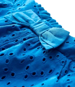 Petit Bateau Shorts, Hosen, Leggings*Baby-Shorts mit englischer Stickerei für Mädchen blau MYKONOS