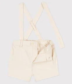 Petit Bateau Sets, Overalls & Latzhosen*Baby-Shorts mit Trägern aus Denim naturfarben AVALANCHE
