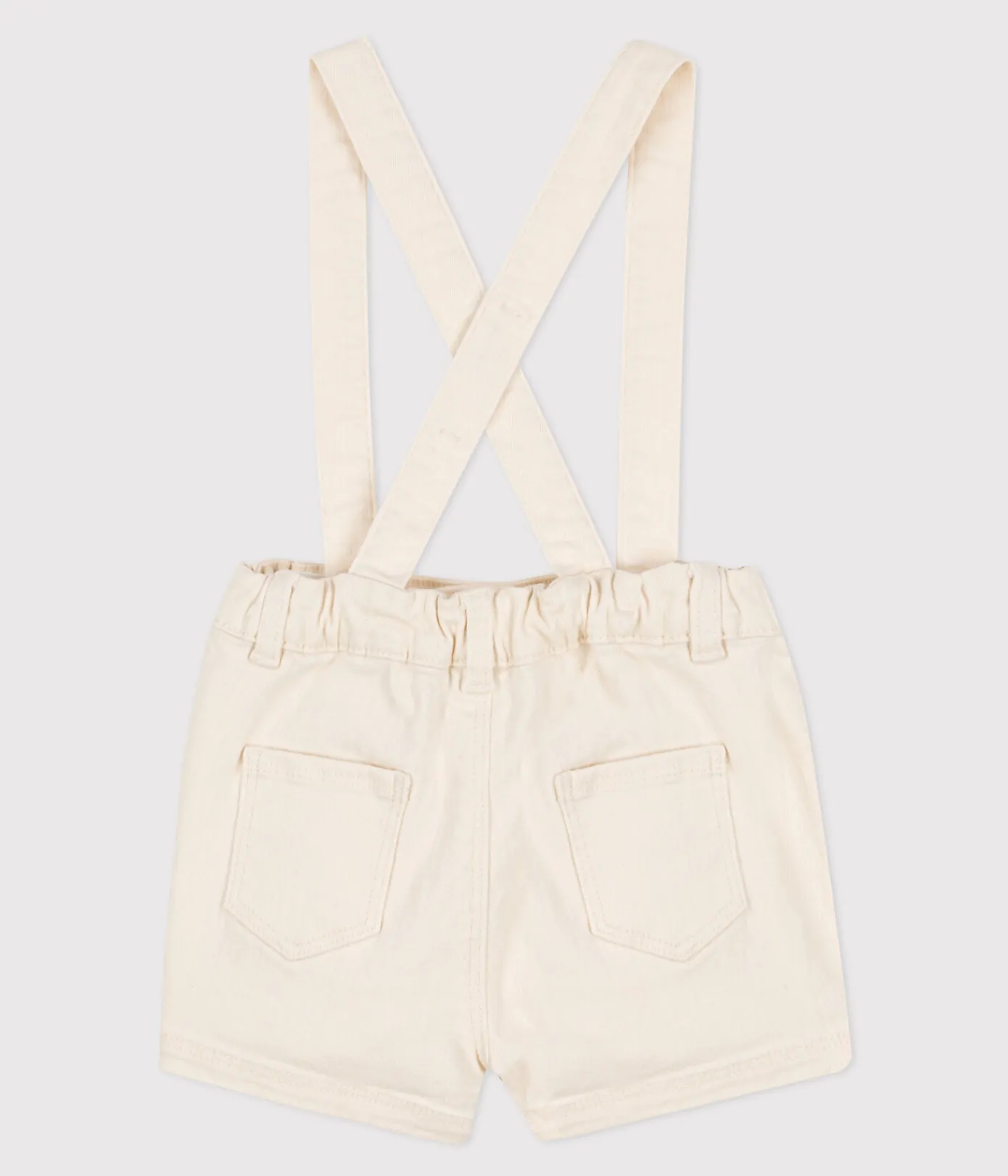Petit Bateau Sets, Overalls & Latzhosen*Baby-Shorts mit Trägern aus Denim naturfarben AVALANCHE