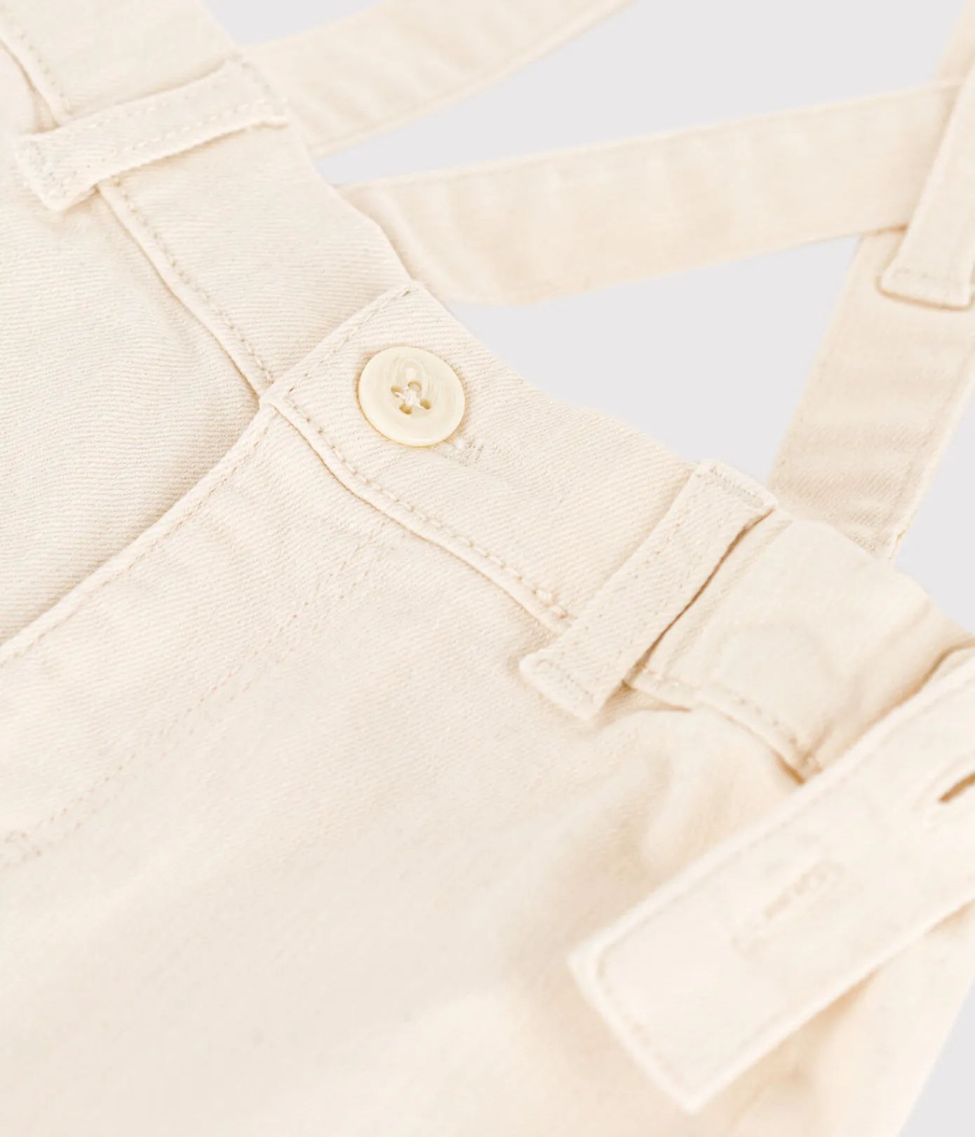 Petit Bateau Sets, Overalls & Latzhosen*Baby-Shorts mit Trägern aus Denim naturfarben AVALANCHE