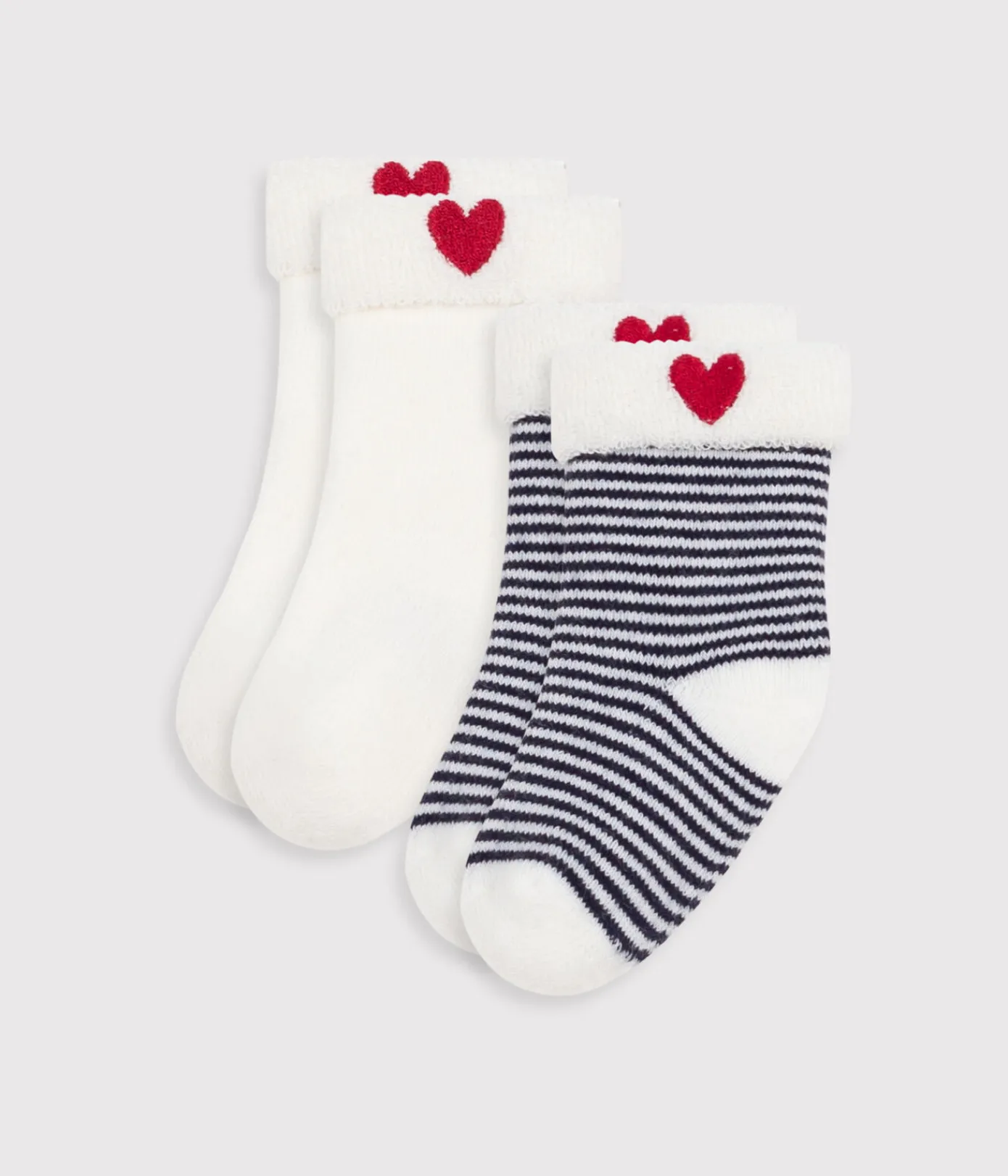 Petit Bateau Socken, Schühchen|Newborn*Baby-Sockenset aus bestickter Baumwolle variante 1