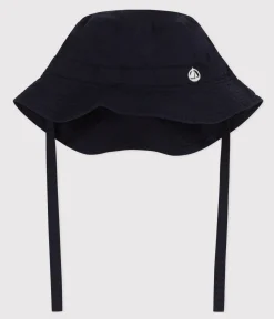 Petit Bateau Accessoires, Sonnenhüte, Caps*Baby-Sonnenhut aus Twill. blau SMOKING