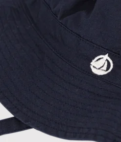 Petit Bateau Accessoires, Sonnenhüte, Caps*Baby-Sonnenhut aus Twill. blau SMOKING
