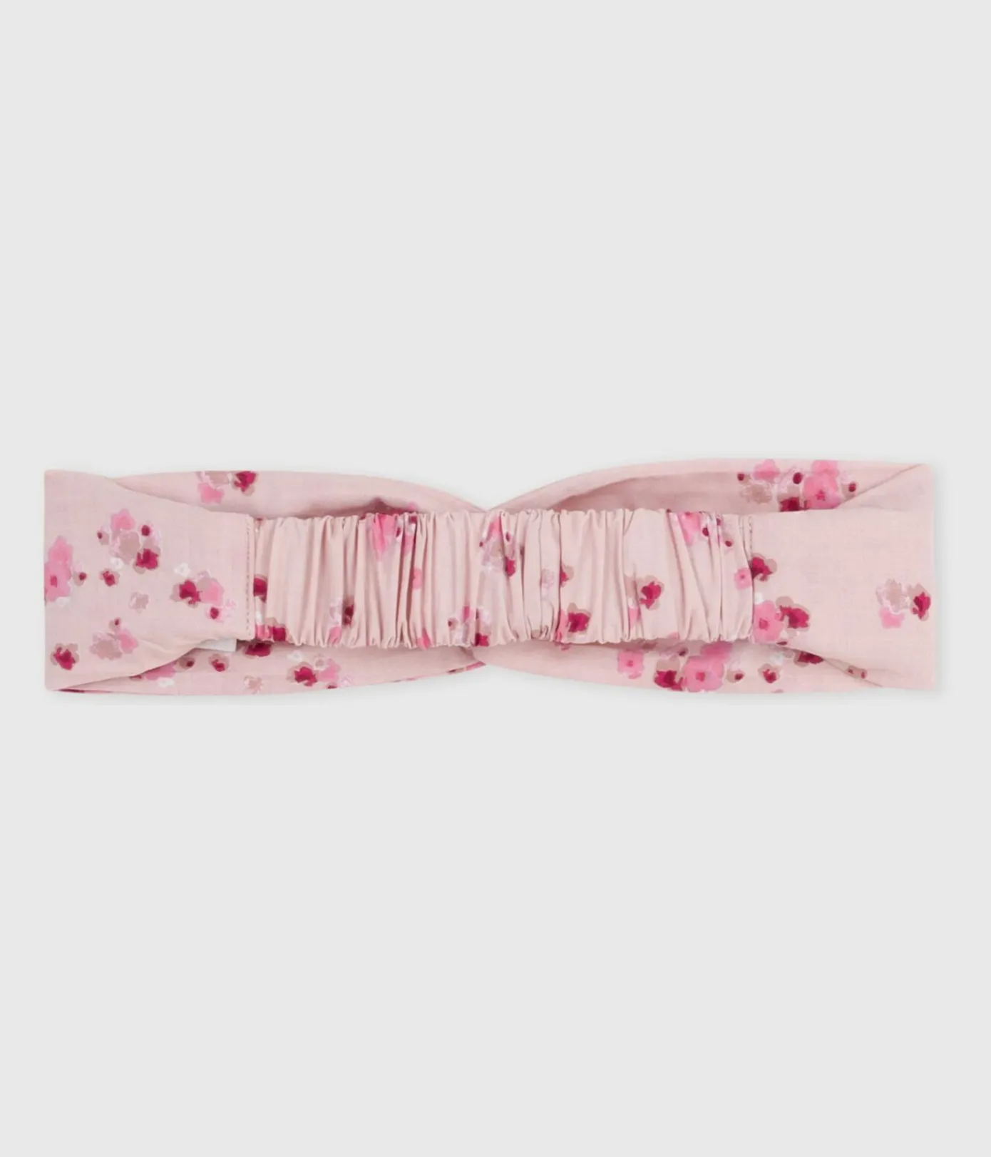 Petit Bateau Accessoires, Sonnenhüte, Caps*Baby-Stirnband aus Popeline mit Blumenmuster rosa JOLI/weiss MULTICO
