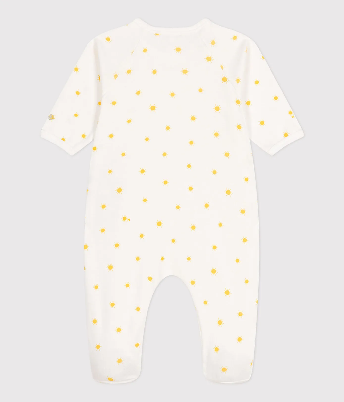 Petit Bateau Schlafanzüge, Strampler|Newborn*Baby-Strampler aus Baumwolle weiss MARSHMALLOW/ ORGE
