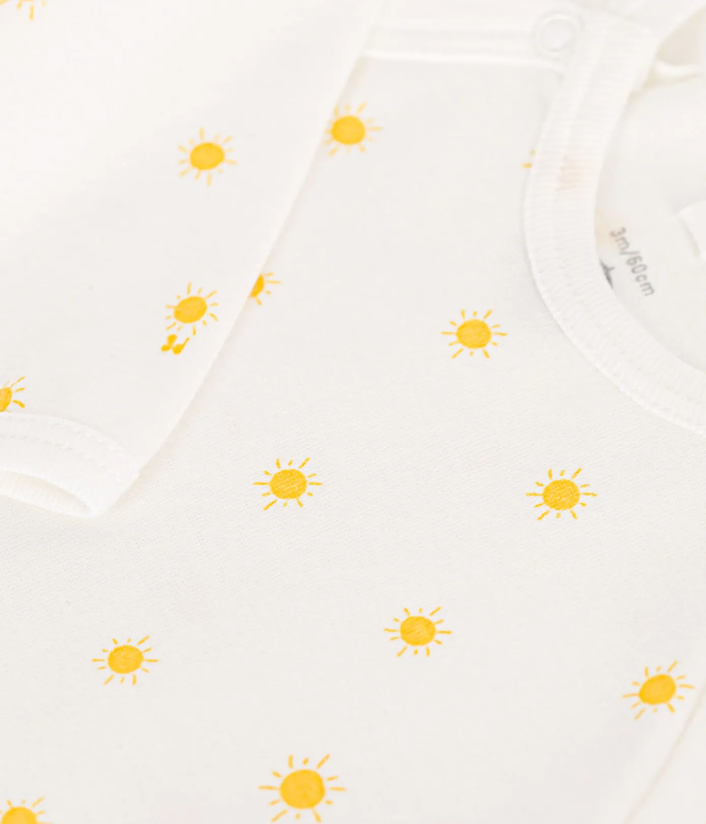 Petit Bateau Schlafanzüge, Strampler|Newborn*Baby-Strampler aus Baumwolle weiss MARSHMALLOW/ ORGE