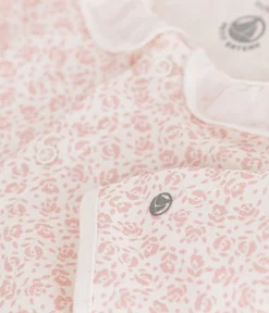 Petit Bateau Schlafanzüge, Strampler|Newborn*Baby-Strampler aus Baumwolle mit Blumenprint MARSHMALLOW/ PANTY