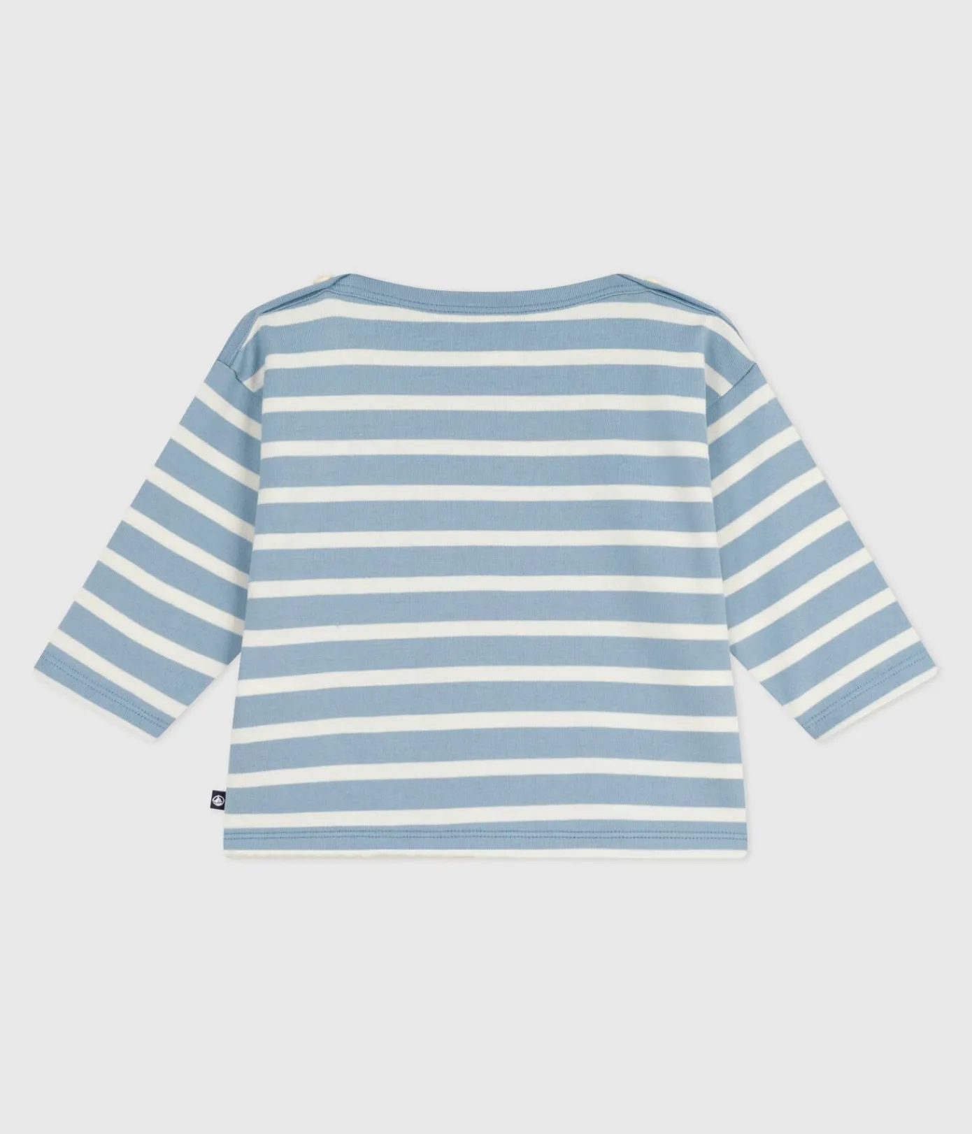 Petit Bateau Pullover, Cardigans*Baby-Streifenshirt aus Baumwolle blau ADRIATIC/ MILK