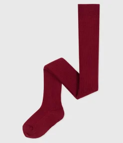 Petit Bateau Socken, Schühchen*Baby-Strumpfhose aus Wolle AMARANTE