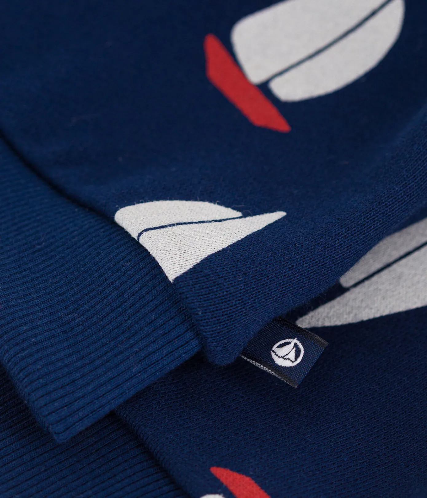 Petit Bateau Pullover, Cardigans*Baby-Sweatshirt aus Baumwolle mit großem Schiffmotiv blau MEDIEVAL/weiss MULTICO
