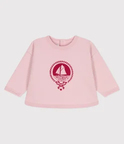 Petit Bateau Pullover, Cardigans*Baby-Sweatshirt aus Baumwolle mit Vintage-Motiv rosa JOLI