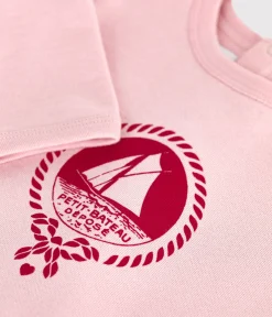 Petit Bateau Pullover, Cardigans*Baby-Sweatshirt aus Baumwolle mit Vintage-Motiv rosa JOLI