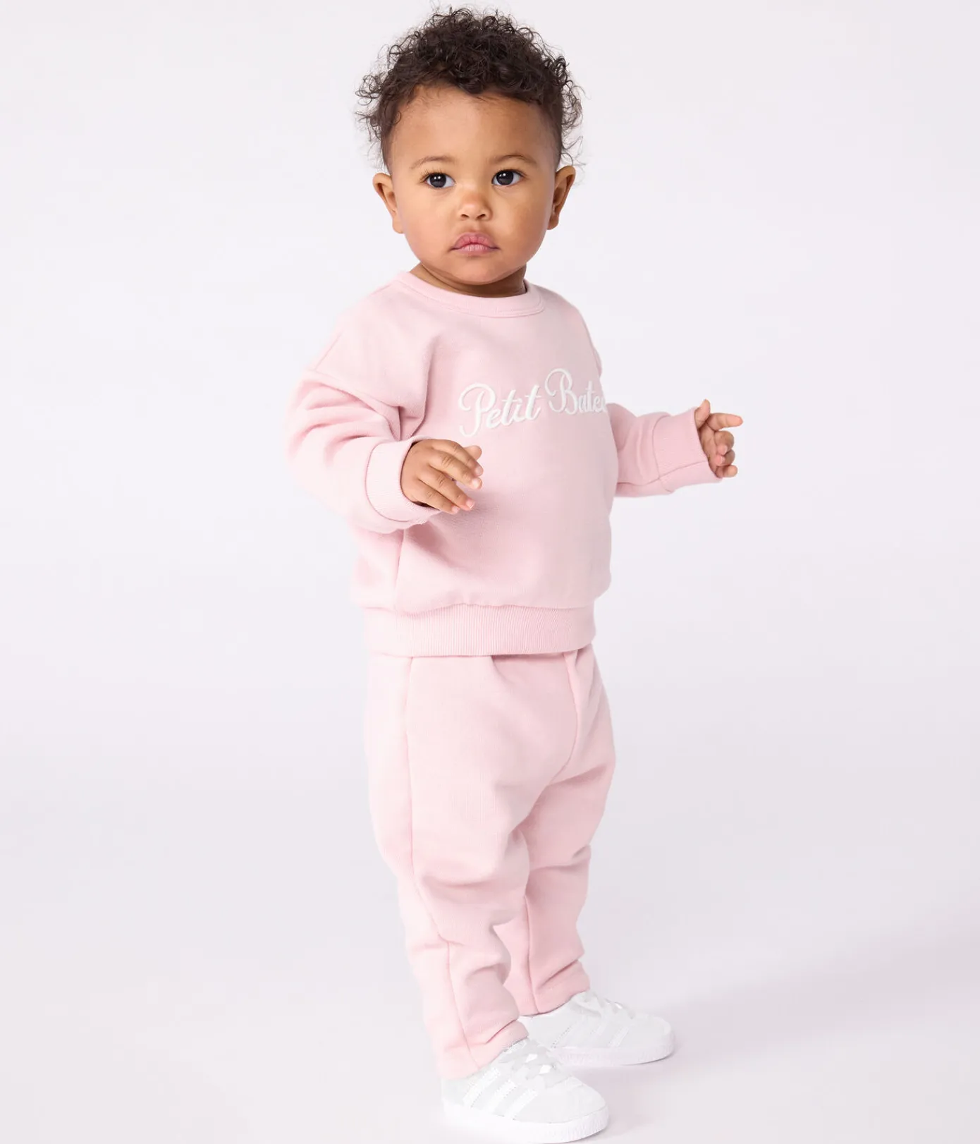 Petit Bateau Pullover, Cardigans*Baby-Sweatshirt aus Baumwolle mit -Stickerei rosa JOLI