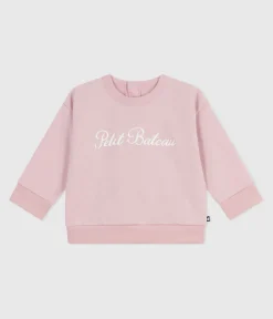 Petit Bateau Pullover, Cardigans*Baby-Sweatshirt aus Baumwolle mit -Stickerei rosa JOLI