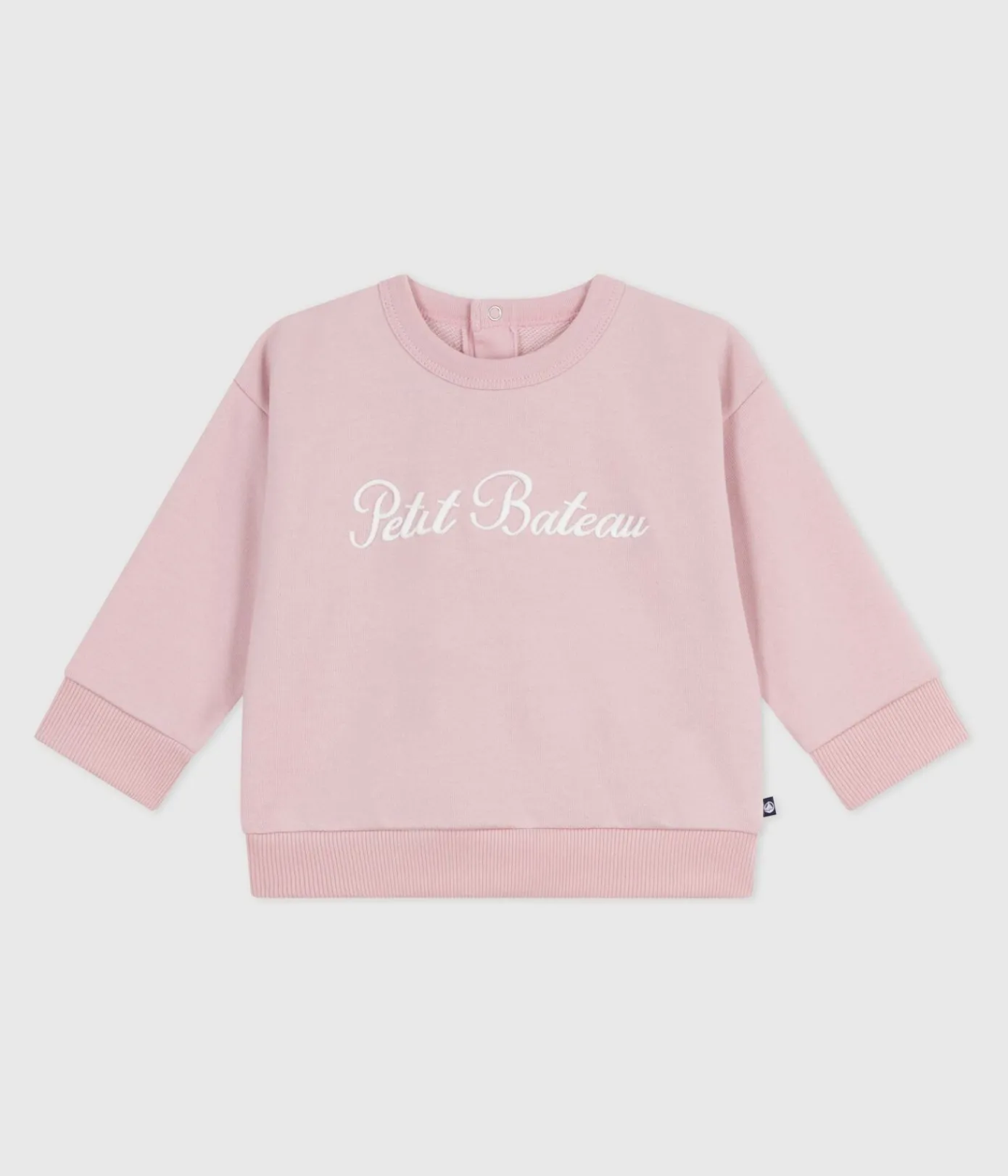 Petit Bateau Pullover, Cardigans*Baby-Sweatshirt aus Baumwolle mit -Stickerei rosa JOLI