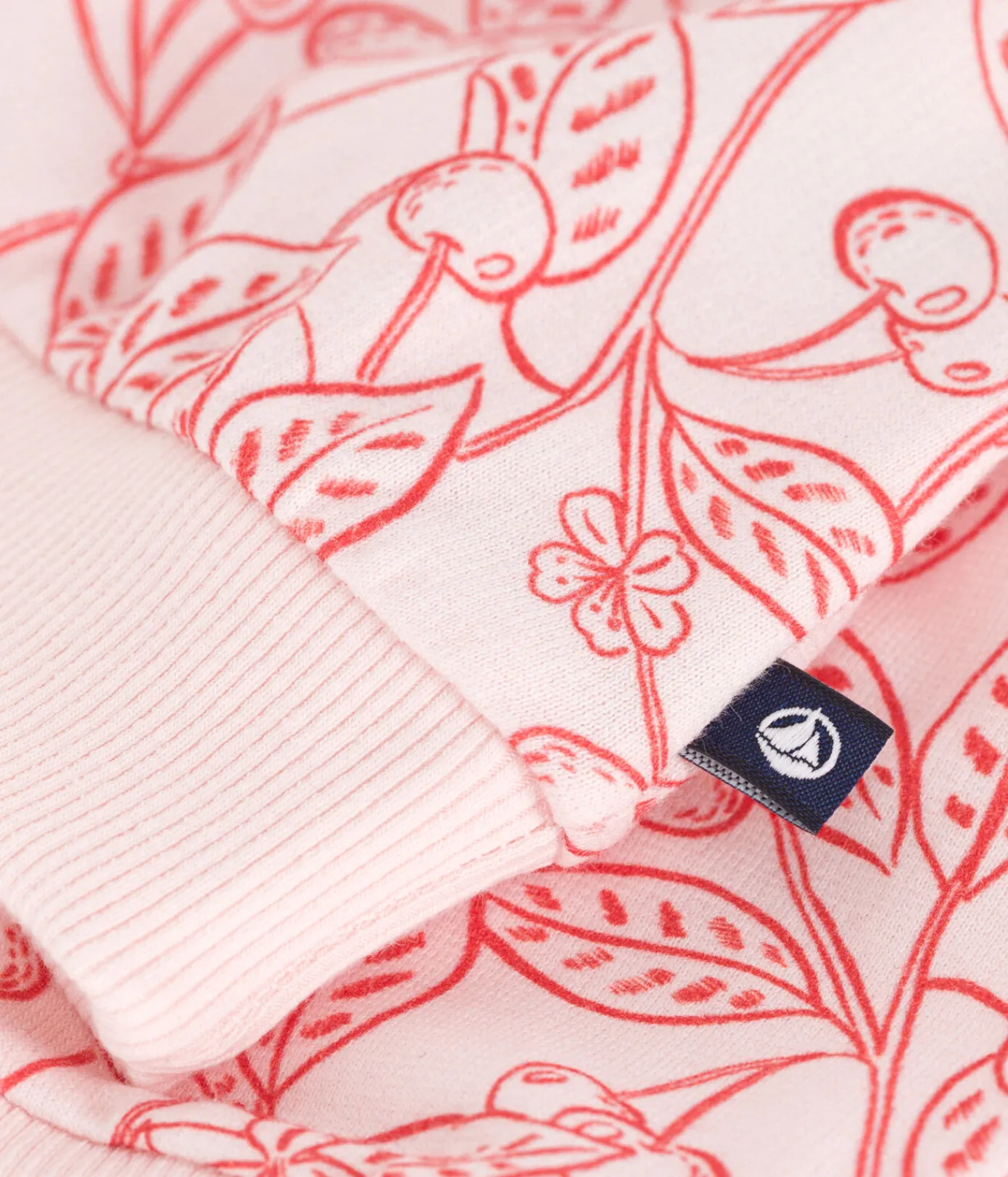 Petit Bateau Pullover, Cardigans*Baby-Sweatshirt aus Baumwolle mit rosa Kirschen rosa FLEUR/ SPI