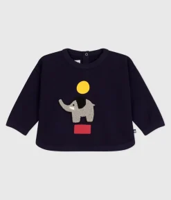 Petit Bateau Pullover, Cardigans*Baby-Sweatshirt aus Baumwolle mit Elefanten-Motiv SOIR
