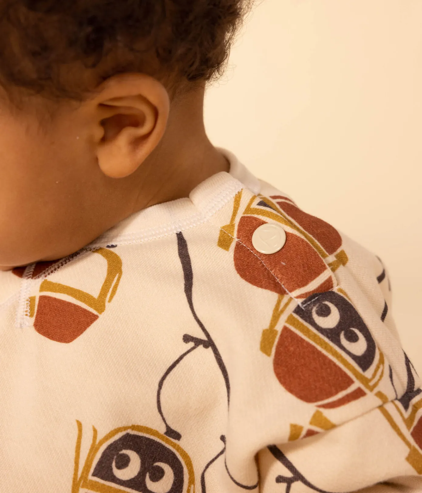 Petit Bateau Pullover, Cardigans*Baby-Sweatshirt aus bedrucktem Molton weiss AVALANCHE/ MULTICO