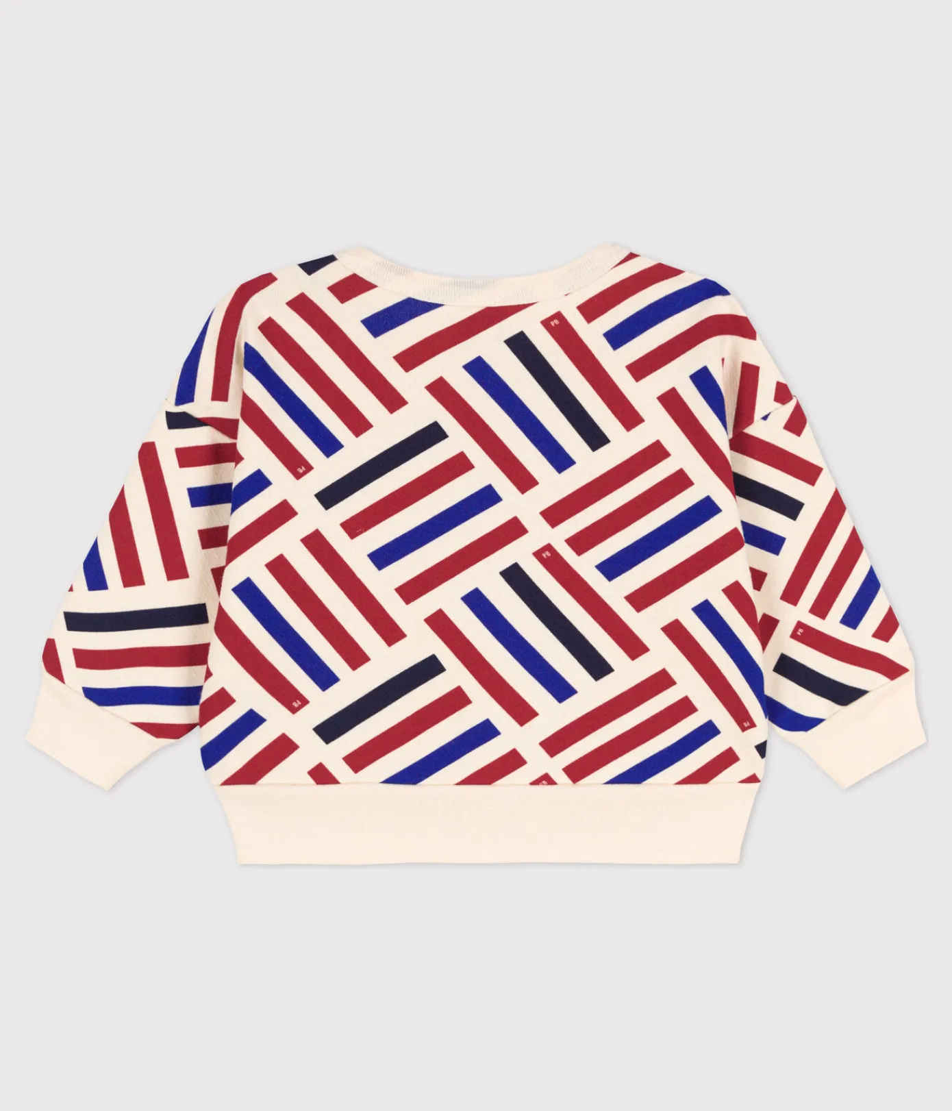 Petit Bateau Pullover, Cardigans*Baby-Sweatshirt aus Molton mit Printgrafik für Jungen weiss AVALANCHE/ MULTICO