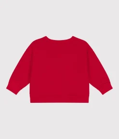 Petit Bateau Pullover, Cardigans*Baby-Sweatshirt aus Molton ROT