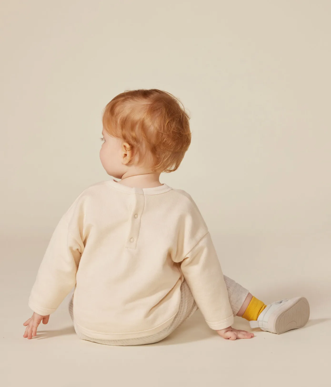 Petit Bateau Pullover, Cardigans*Baby-Sweatshirt aus Molton naturfarben AVALANCHE