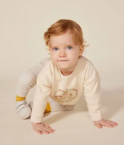 Petit Bateau Pullover, Cardigans*Baby-Sweatshirt aus Molton naturfarben AVALANCHE