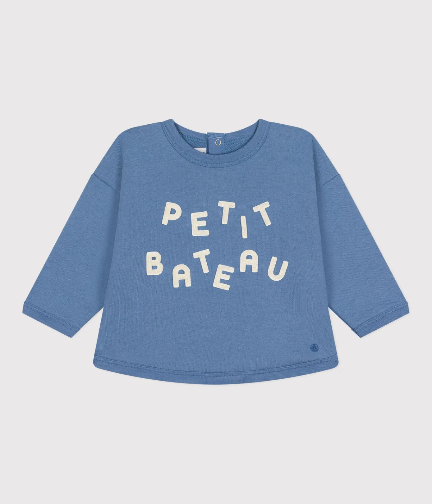 Petit Bateau Pullover, Cardigans*Baby-Sweatshirt aus Molton blau BEACH
