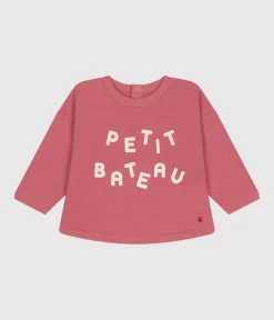 Petit Bateau Pullover, Cardigans*Baby-Sweatshirt aus Molton rosa ROSEWOOD