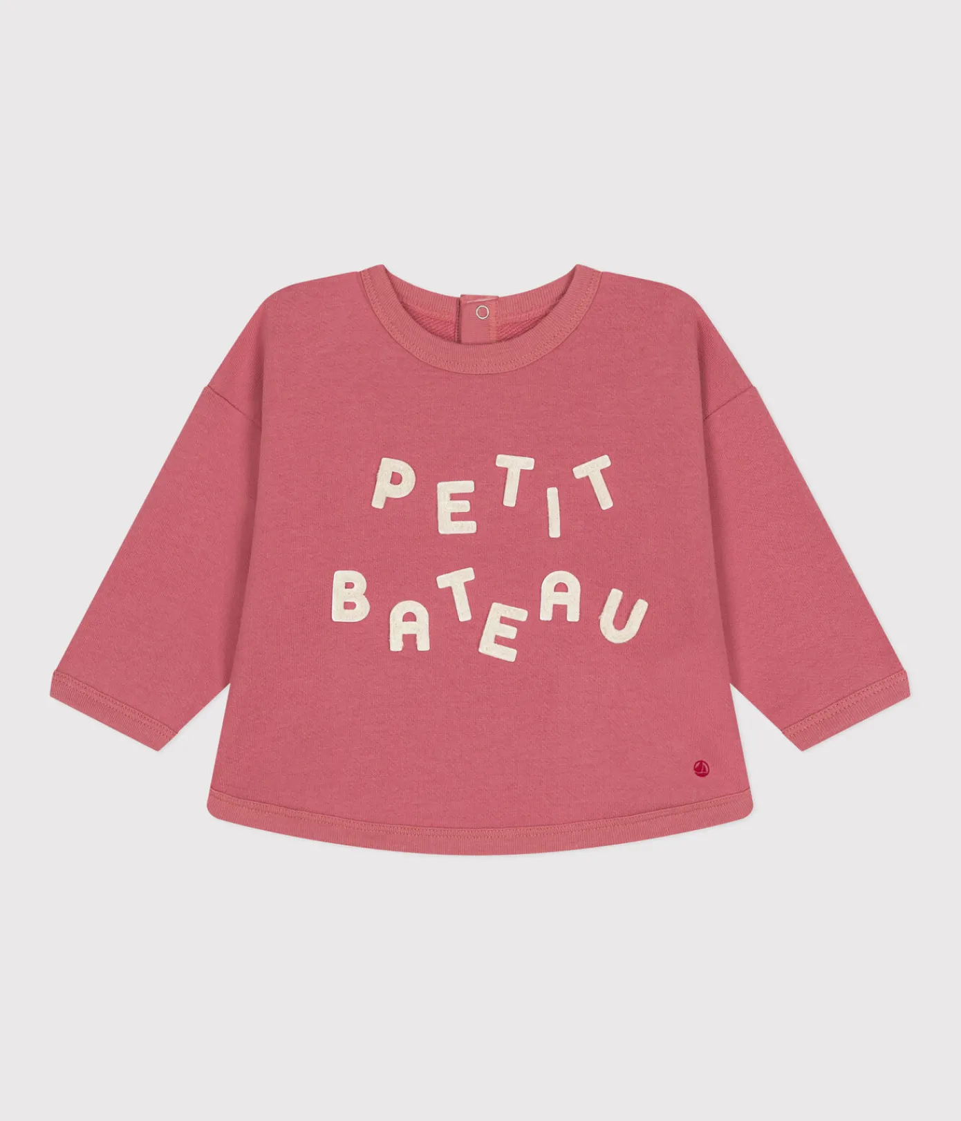 Petit Bateau Pullover, Cardigans*Baby-Sweatshirt aus Molton rosa ROSEWOOD