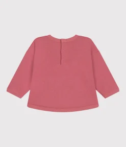 Petit Bateau Pullover, Cardigans*Baby-Sweatshirt aus Molton rosa ROSEWOOD
