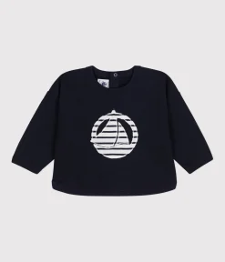 Petit Bateau Pullover, Cardigans*Baby-Sweatshirt aus Molton blau SMOKING