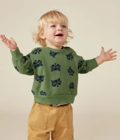 Petit Bateau Pullover, Cardigans*Baby-Sweatshirt aus Molton PALMERAIE/ MULTICO