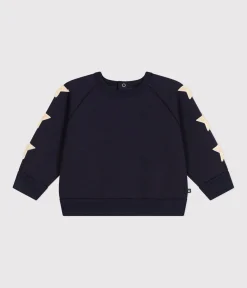 Petit Bateau Pullover, Cardigans*Baby-Sweatshirt aus Molton blau SMOKING
