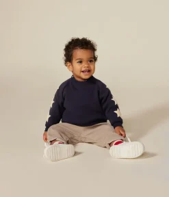 Petit Bateau Pullover, Cardigans*Baby-Sweatshirt aus Molton blau SMOKING