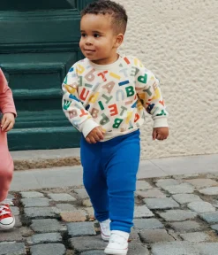 Petit Bateau Pullover, Cardigans*Baby-Sweatshirt aus Molton weiss AVALANCHE/ MULTICO