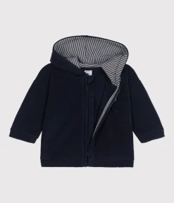 Petit Bateau Pullover, Cardigans*Baby-Sweatshirt aus Polar-Fleece blau SMOKING