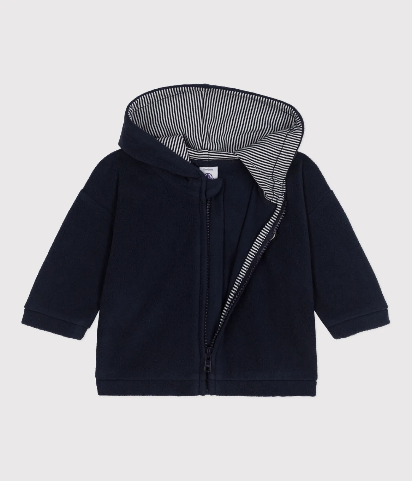 Petit Bateau Pullover, Cardigans*Baby-Sweatshirt aus Polar-Fleece blau SMOKING