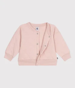 Petit Bateau Pullover, Cardigans*Baby-Teddyjacke aus gestepptem Doppeljersey rosa SALINE